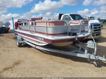  Salvage Godfrey Deck Boat