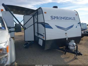  Salvage Keystone Springdale 1800bh Travel 