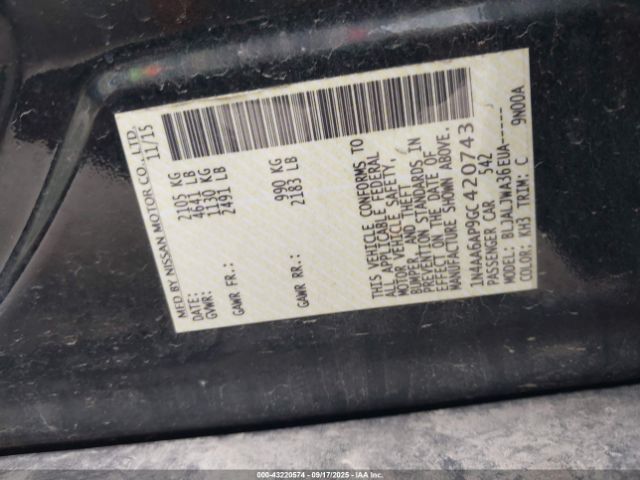 Nissan Maxima 3.5 Sv Image 4