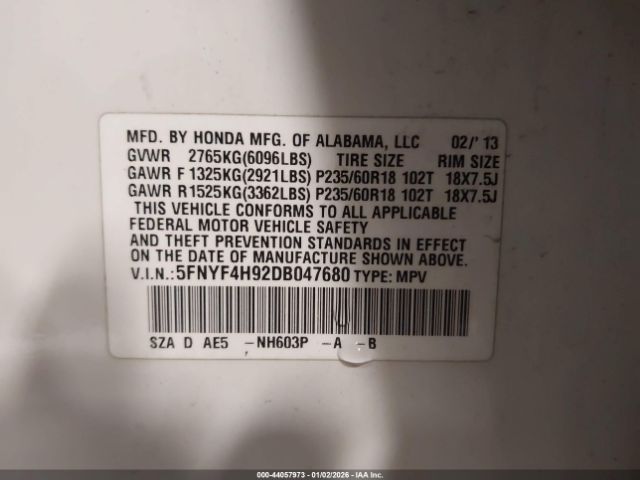 Honda Pilot Touring Image 10