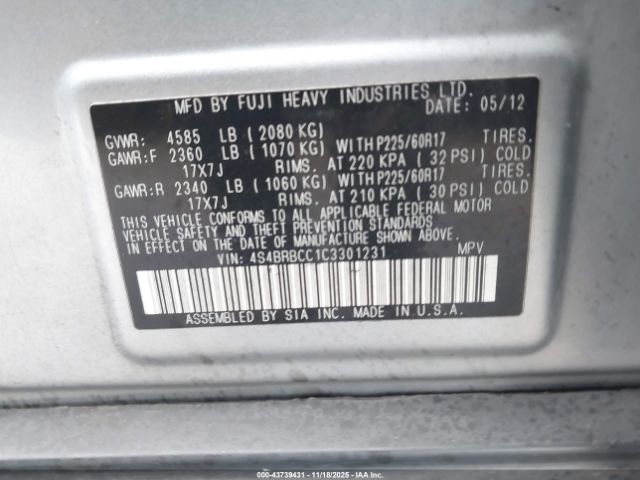 Subaru Outback 2.5i Premium Image 8