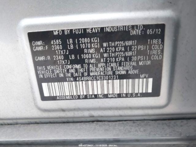 Subaru Outback 2.5i Premium Image 8