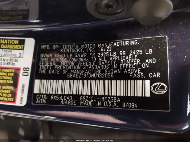 Lexus Es Luxury Image 12