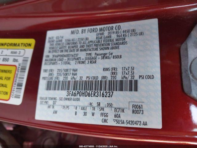 Ford Fusion Se Image 7