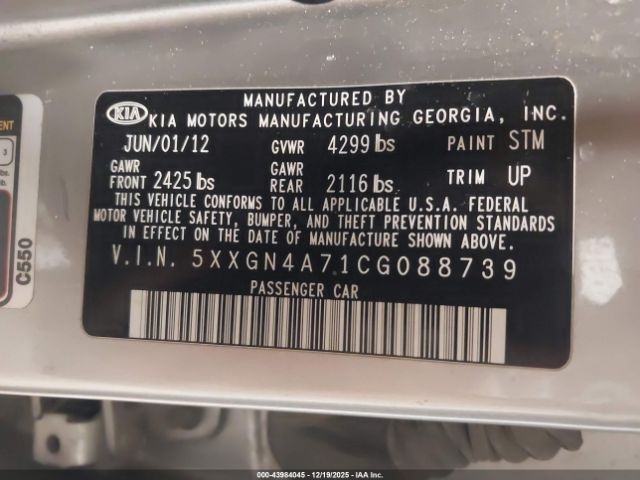 Kia Optima Ex Image 3