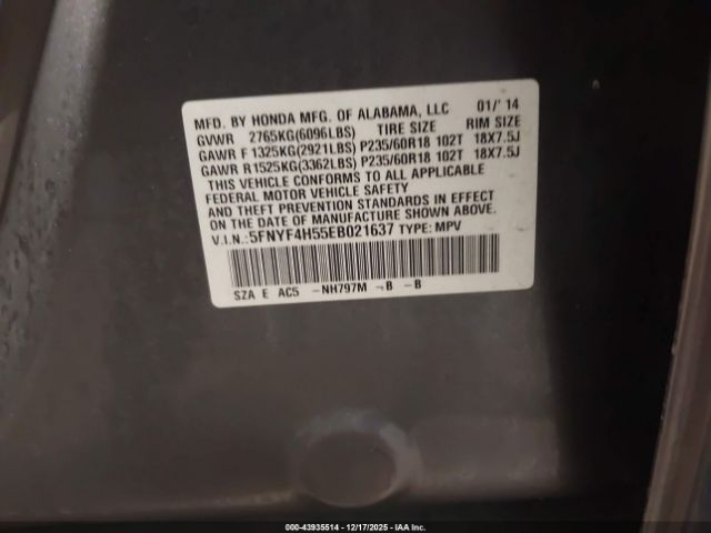 Honda Pilot Ex-l Image 9