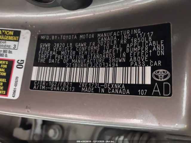 Toyota Corolla Le Image 14